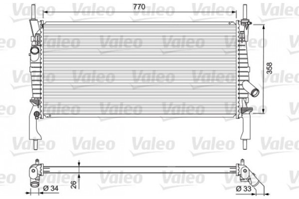 Valeo Ψυγείο, Ψύξη Κινητήρα - 701731