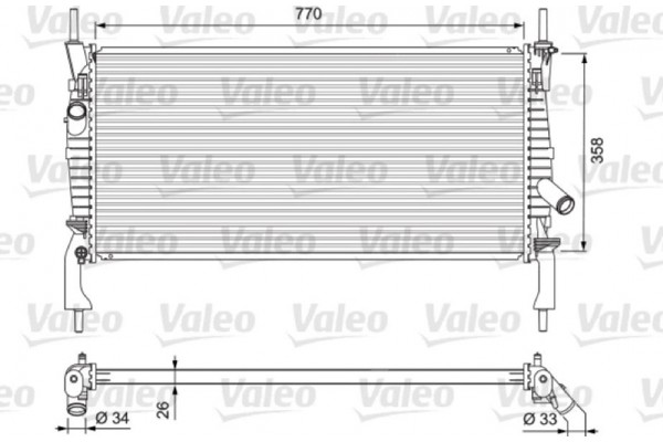 Valeo Ψυγείο, Ψύξη Κινητήρα - 701731