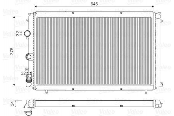Valeo Ψυγείο, Ψύξη Κινητήρα - 732940