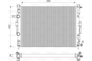 Valeo Ψυγείο, Ψύξη Κινητήρα - 732946