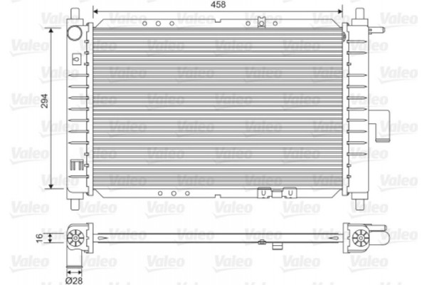 Valeo Ψυγείο, Ψύξη Κινητήρα - 734251