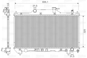 Valeo Ψυγείο, Ψύξη Κινητήρα - 734401