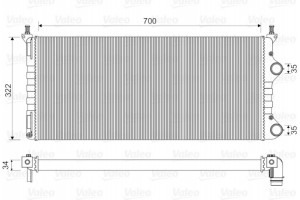 Valeo Ψυγείο, Ψύξη Κινητήρα - 734692