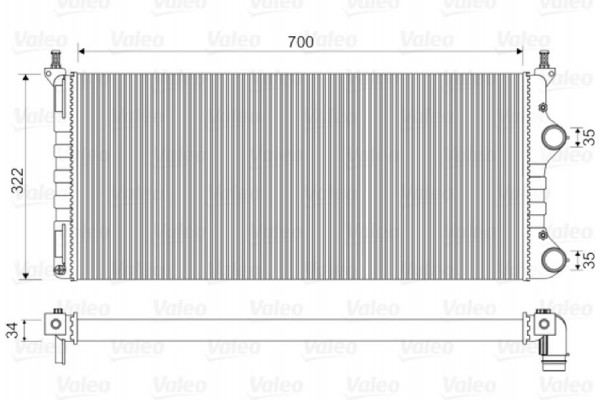 Valeo Ψυγείο, Ψύξη Κινητήρα - 734692