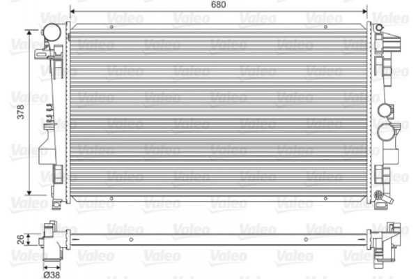 Valeo Ψυγείο, Ψύξη Κινητήρα - 734887