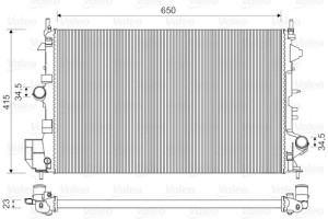 Valeo Ψυγείο, Ψύξη Κινητήρα - 734981