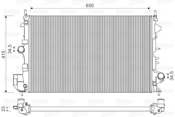 Valeo Ψυγείο, Ψύξη Κινητήρα - 734981