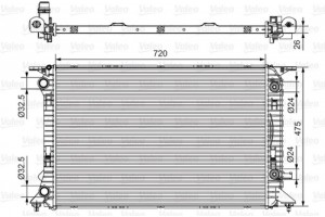 Valeo Ψυγείο, Ψύξη Κινητήρα - 735472