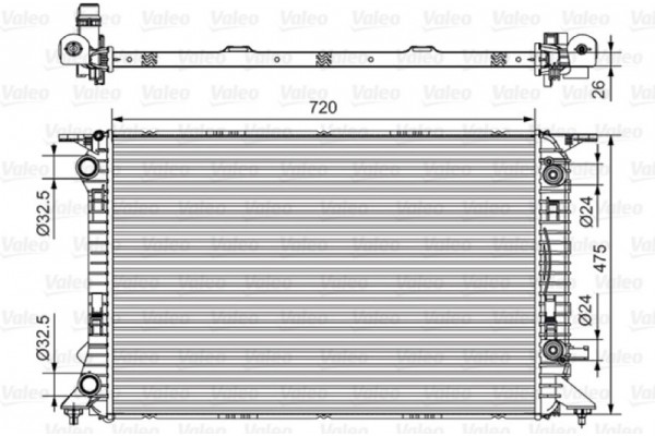 Valeo Ψυγείο, Ψύξη Κινητήρα - 735472
