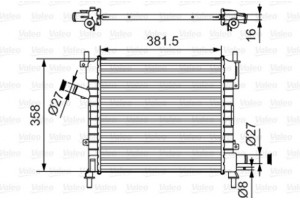 Valeo Ψυγείο, Ψύξη Κινητήρα - 735478