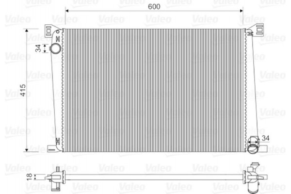 Valeo Ψυγείο, Ψύξη Κινητήρα - 735480