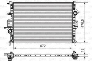 Valeo Ψυγείο, Ψύξη Κινητήρα - 735550