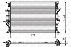 Valeo Ψυγείο, Ψύξη Κινητήρα - 735550