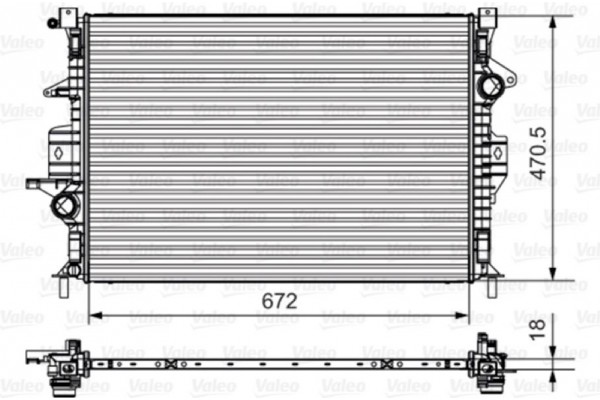 Valeo Ψυγείο, Ψύξη Κινητήρα - 735550