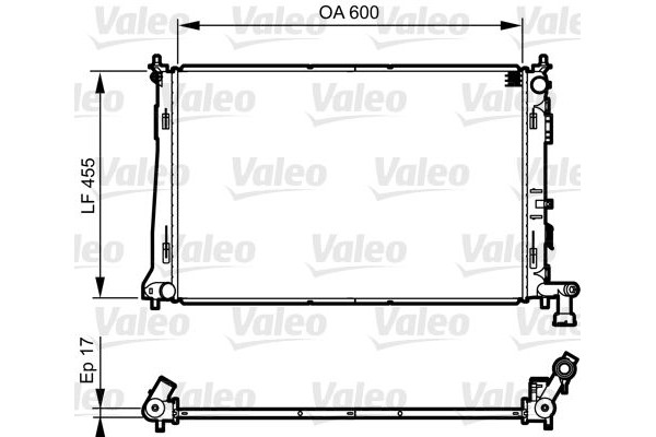 VALEO 735564 Ψυγείο, ψύξη κινητήρα