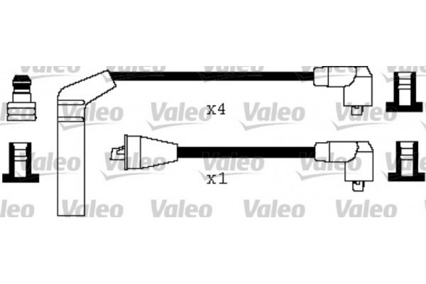 Valeo Σετ Καλωδίων Υψηλής Τάσης - 346481