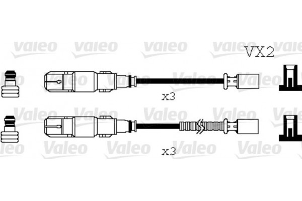 Valeo Σετ Καλωδίων Υψηλής Τάσης - 346071