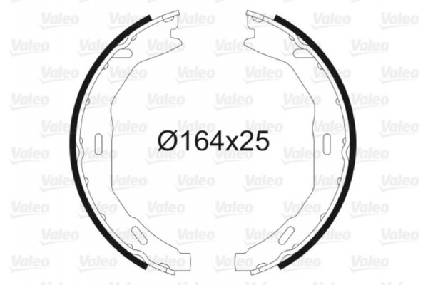 Valeo Σετ Σιαγόνων φρένων, Χειρόφρενο - 564136