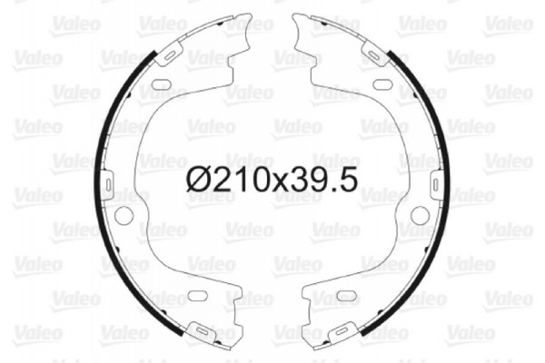 Valeo Σετ Σιαγόνων φρένων, Χειρόφρενο - 564167