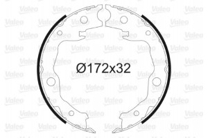 Valeo Σετ Σιαγόνων φρένων, Χειρόφρενο - 564168