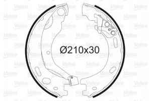 Valeo Σετ Σιαγόνων φρένων, Χειρόφρενο - 564200