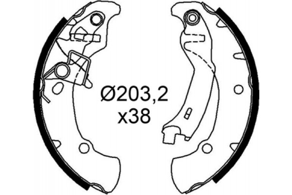 Valeo Σετ Σιαγόνων Φρένων - 564301 Valeo Σετ Σιαγόνων Φρένων - 564301