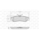 Valeo Σετ τακάκια, Δισκόφρενα - 873124