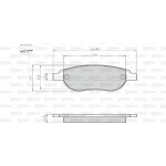 Valeo Σετ τακάκια, Δισκόφρενα - 872600