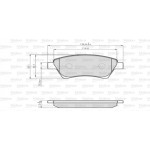 Valeo Σετ τακάκια, Δισκόφρενα - 872930