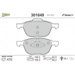 Valeo Σετ τακάκια, Δισκόφρενα - 301649