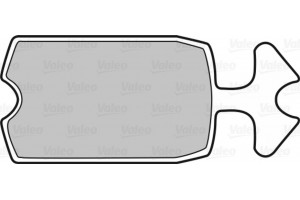 Valeo Σετ τακάκια, Δισκόφρενα - 598144