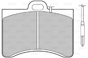 Valeo Σετ τακάκια, Δισκόφρενα - 598147