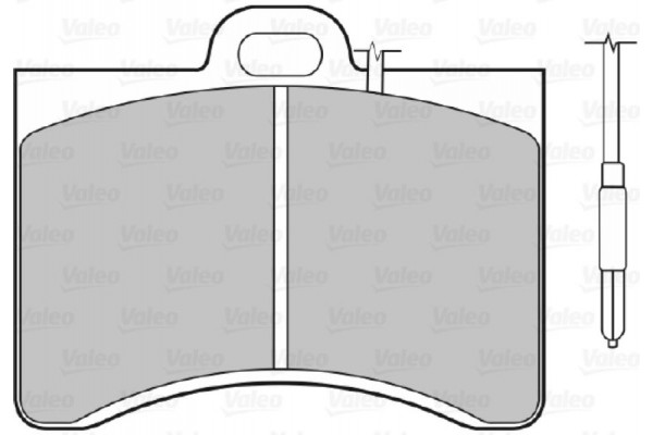 Valeo Σετ τακάκια, Δισκόφρενα - 598147