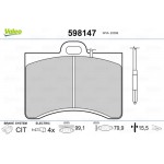 Valeo Σετ τακάκια, Δισκόφρενα - 598147