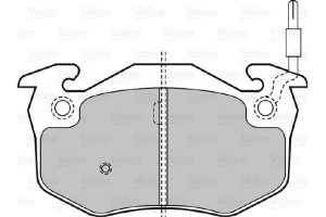 Valeo Σετ τακάκια, Δισκόφρενα - 598080