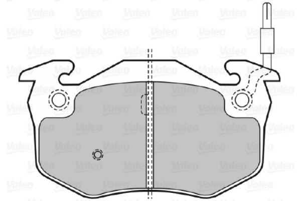 Valeo Σετ τακάκια, Δισκόφρενα - 598080