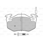 Valeo Σετ τακάκια, Δισκόφρενα - 598158 Valeo Σετ τακάκια, Δισκόφρενα - 598158