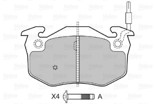 Valeo Σετ τακάκια, Δισκόφρενα - 598158 Valeo Σετ τακάκια, Δισκόφρενα - 598158