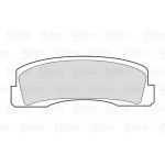 Valeo Σετ τακάκια, Δισκόφρενα - 301389