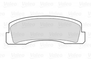 Valeo Σετ τακάκια, Δισκόφρενα - 301389