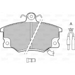 Valeo Σετ τακάκια, Δισκόφρενα - 598219