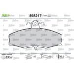 Valeo Σετ τακάκια, Δισκόφρενα - 598217