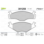 Valeo Σετ τακάκια, Δισκόφρενα - 301258