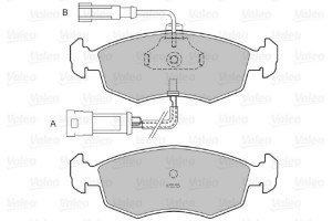 Valeo Σετ τακάκια, Δισκόφρενα - 598422