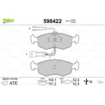 Valeo Σετ τακάκια, Δισκόφρενα - 598422