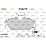 Valeo Σετ τακάκια, Δισκόφρενα - 598473