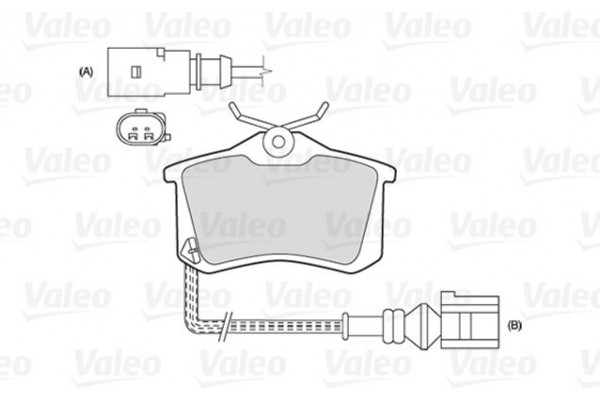 Valeo Σετ τακάκια, Δισκόφρενα - 301180