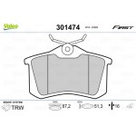 Valeo Σετ τακάκια, Δισκόφρενα - 301474