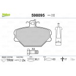 Valeo Σετ τακάκια, Δισκόφρενα - 598095