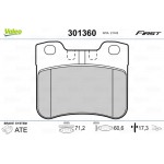 Valeo Σετ τακάκια, Δισκόφρενα - 301360